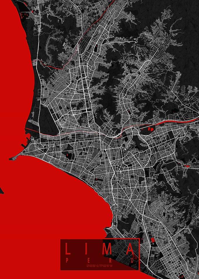 Lima City Map Oriental