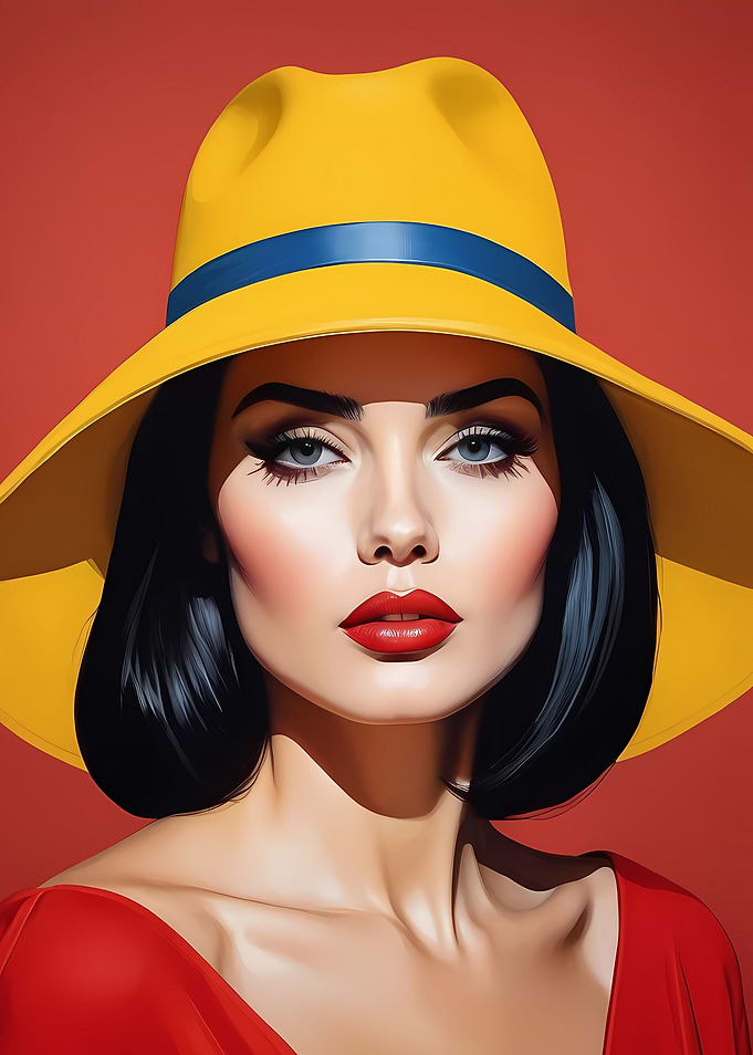Woman Portrait Pop Art 7