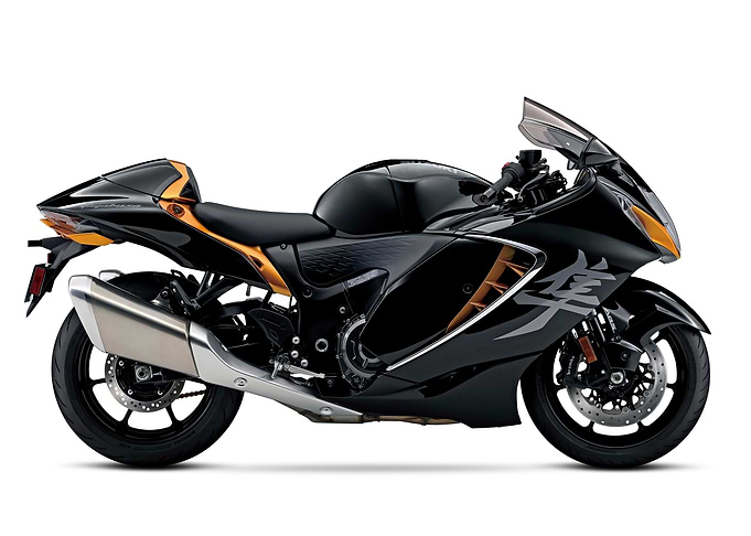 Suzuki Hayabusa White back