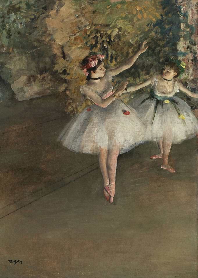Two Dancers on a Stage