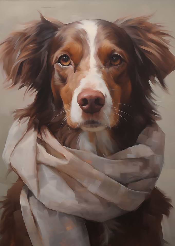 Good Boy in a Scarf
