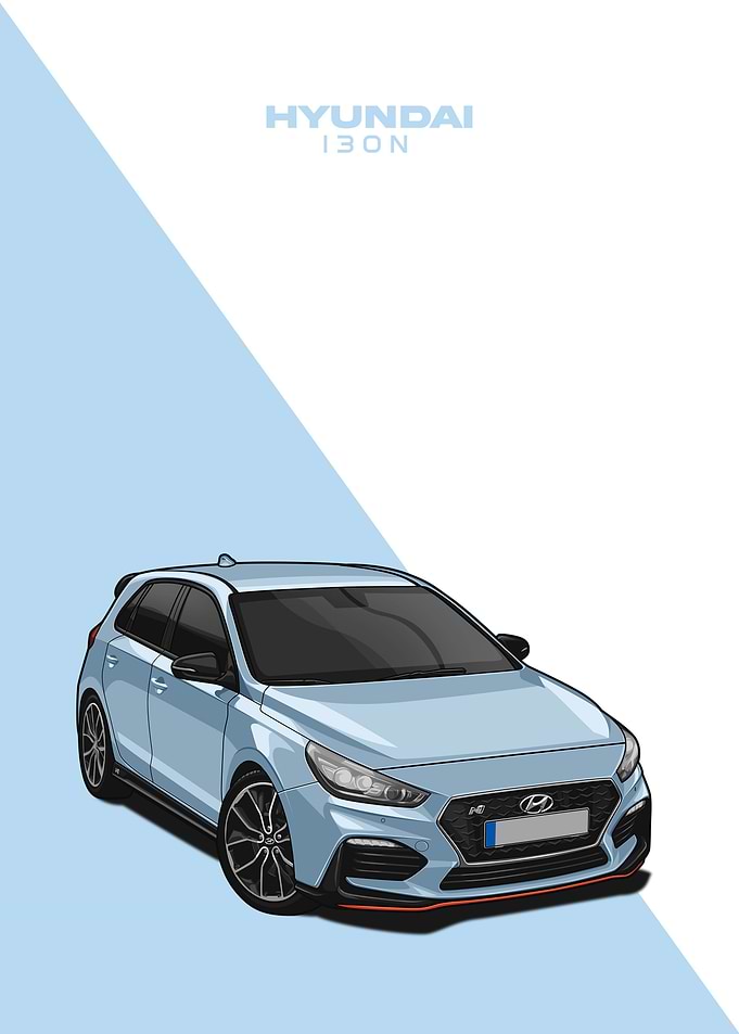 hyundai i30n blue