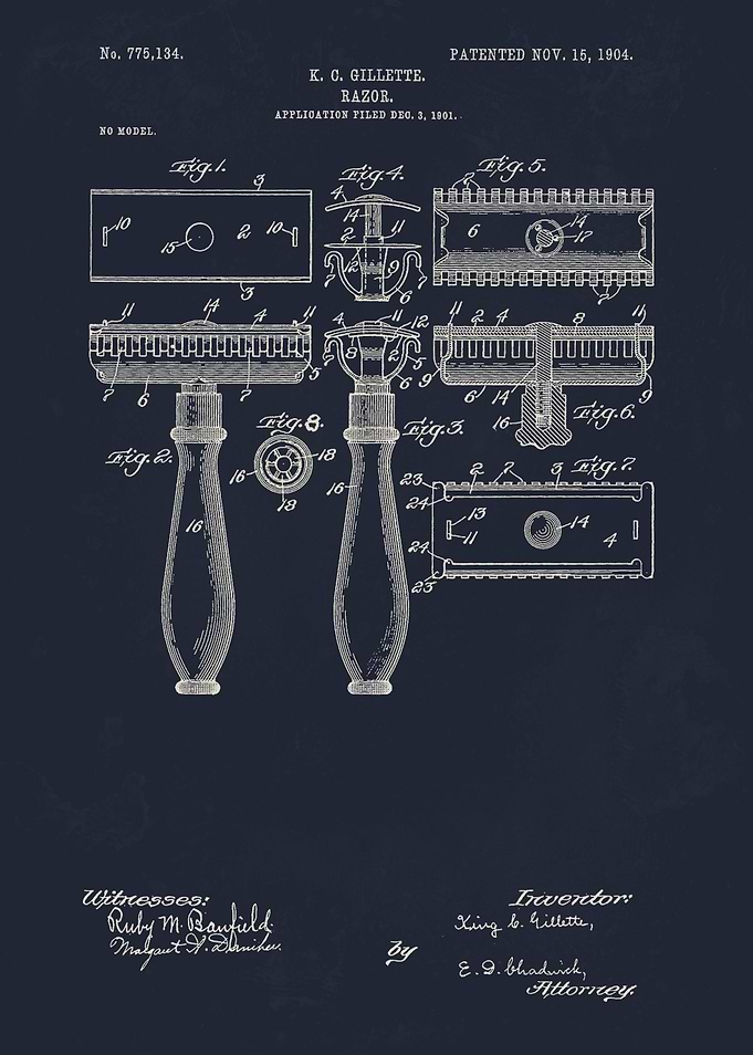 1904 Gillette Razor