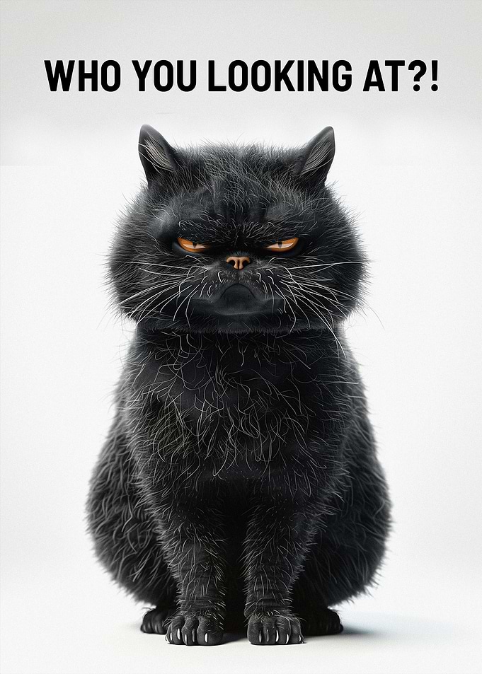 Cat Who You Looking At