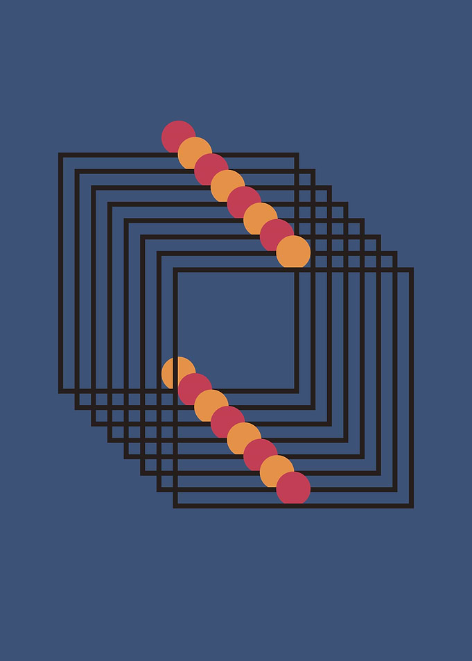 Line squares and circles