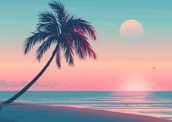 Pastel Beach Bliss