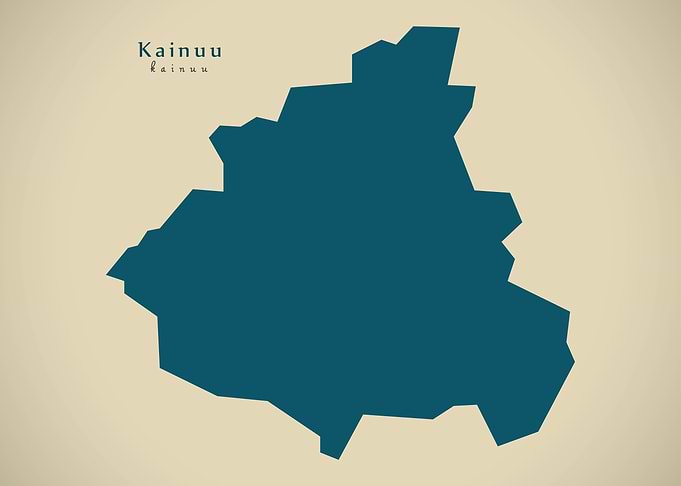 Kainuu Finland map