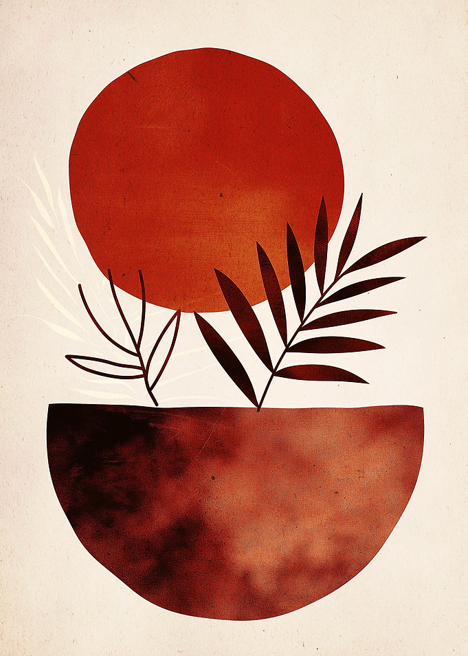 Boho abstract Minimal art