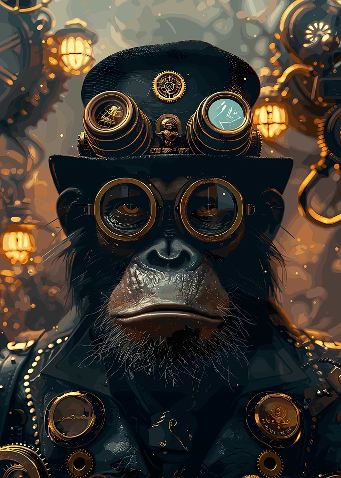Steampunk Animale Ape