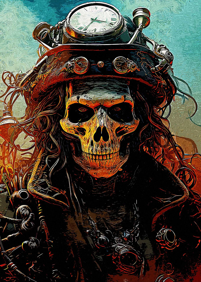 Skull Helmet Art