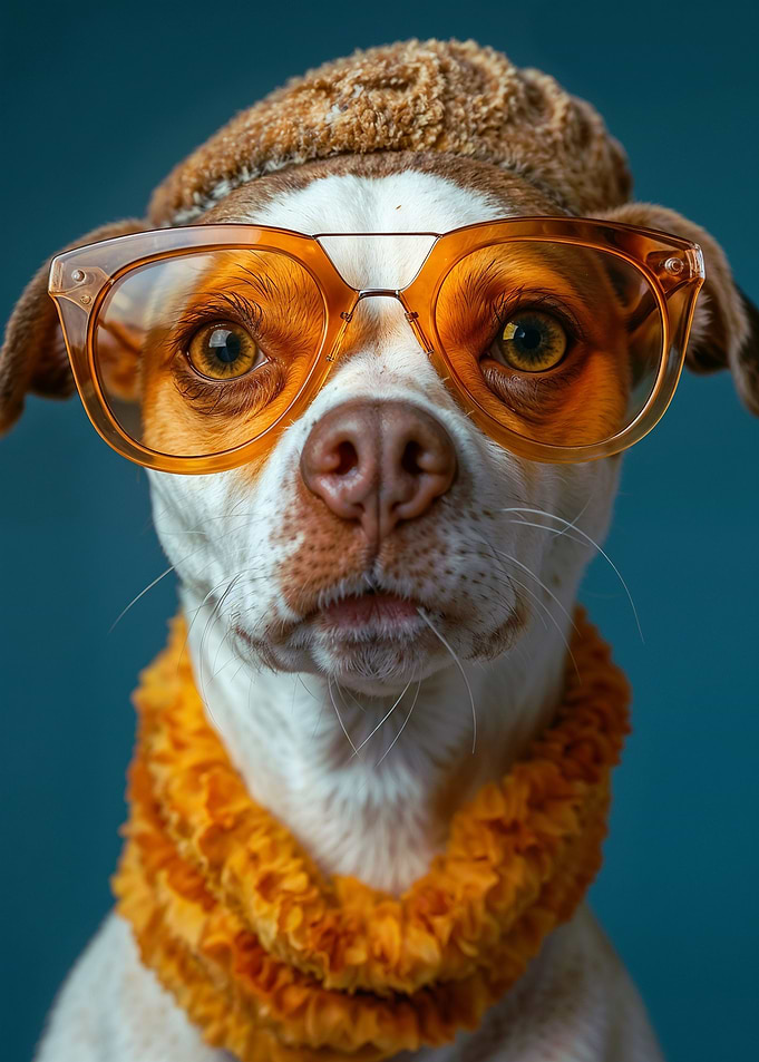 funny fashion dog