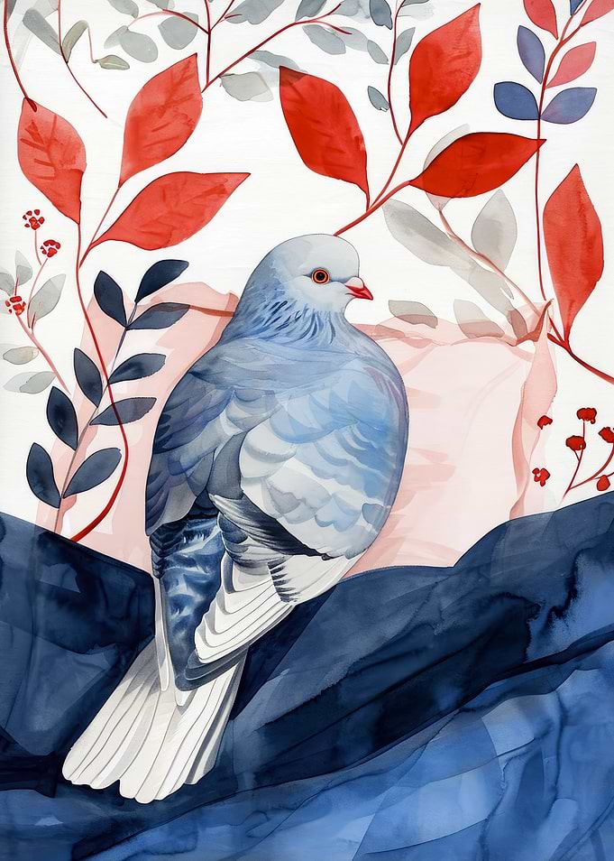 Dove illustration art