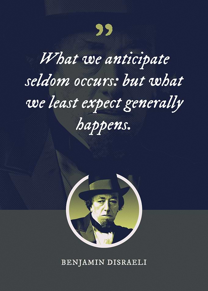 What we anticipate seldom