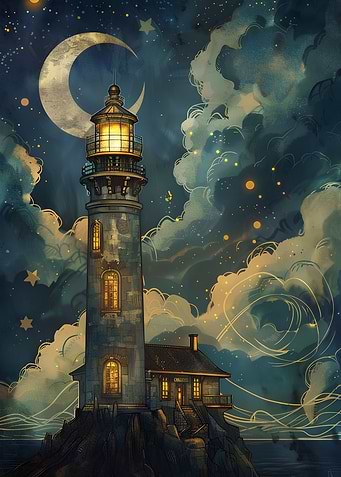 Art Nouveau Lighthouse