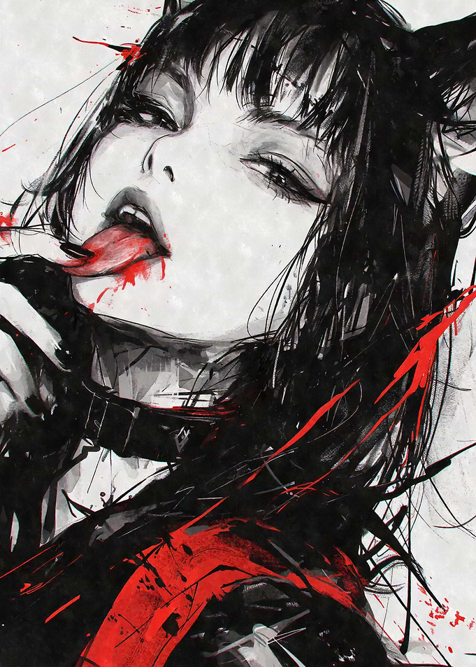 Abstract Goth Nekomimi