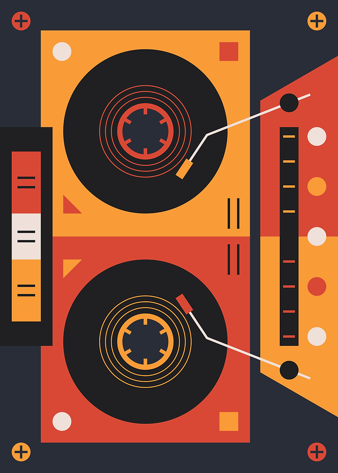 Geometric audio cassette