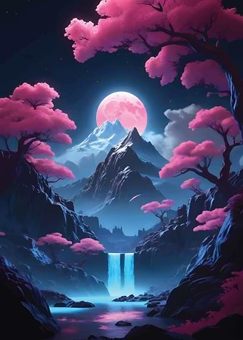 Fantasy Space Landscape