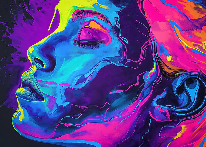 Psyche in Colorful Reverie