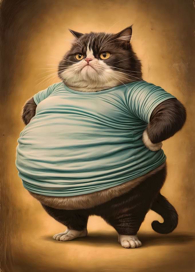 funny fat cat