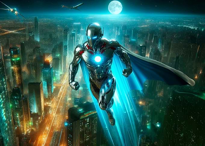 FLYING EPIC SUPERHERO