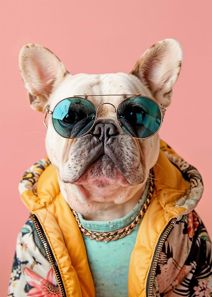 funny fashion dog