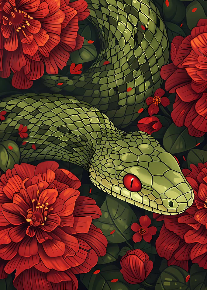 Floral Snake Serpent
