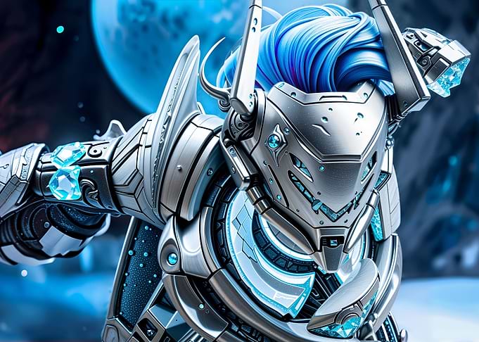 Ice Robot Warrior