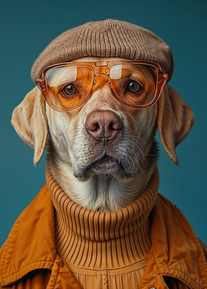 funny fashion dog