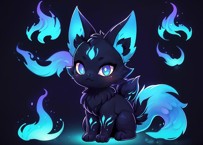 kitsune fox neon