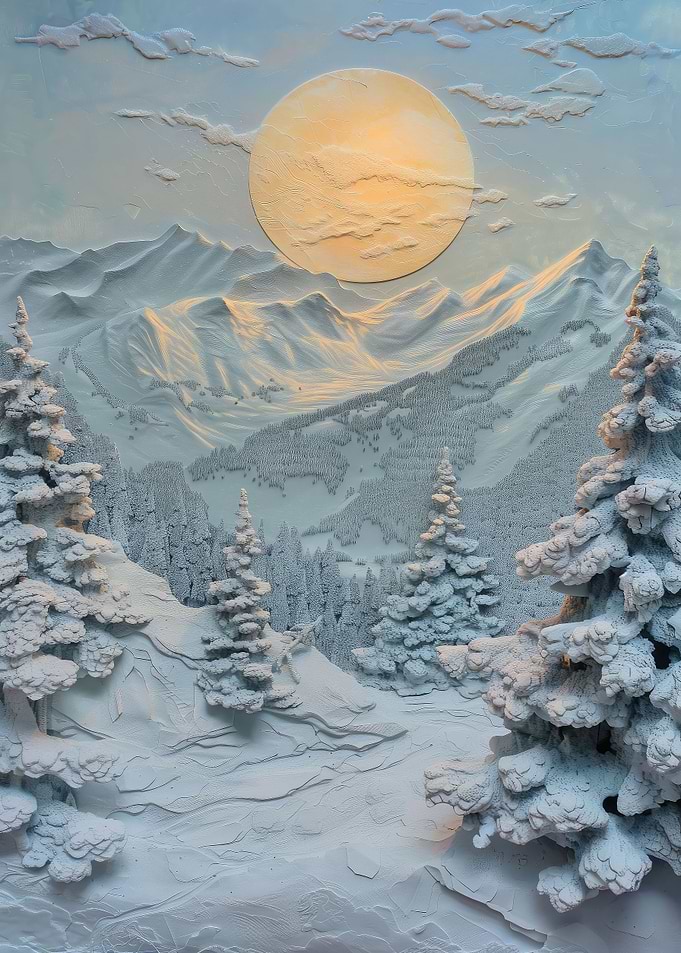 The Snowy Sunny Alps
