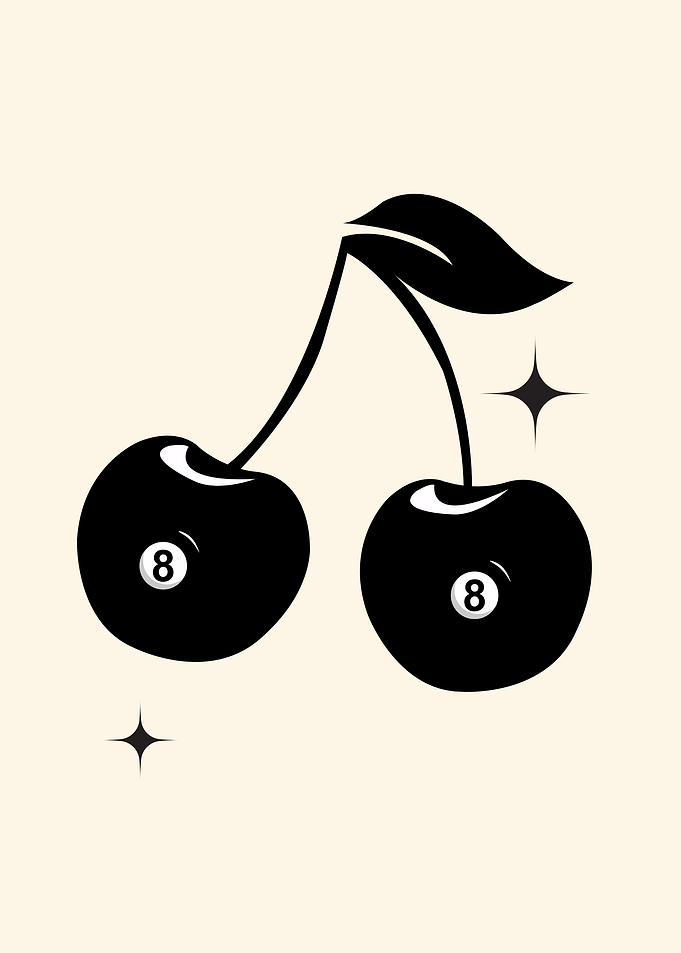 Retro 8 Ball Cherries