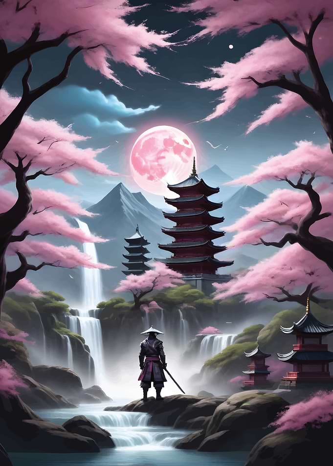 Samurai cherry blossom