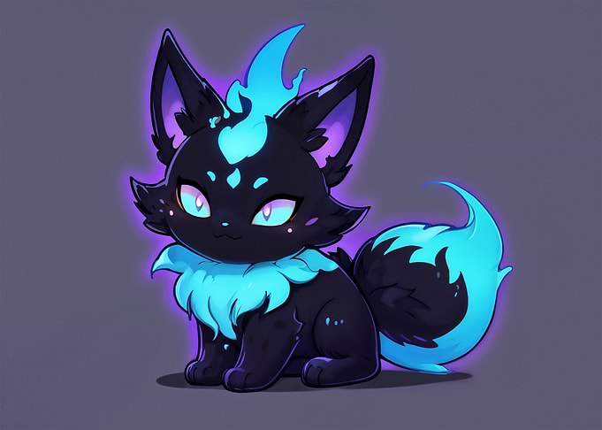 kitsune fox neon