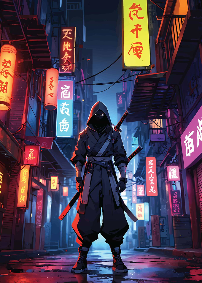 cyberpunk Night Ninja