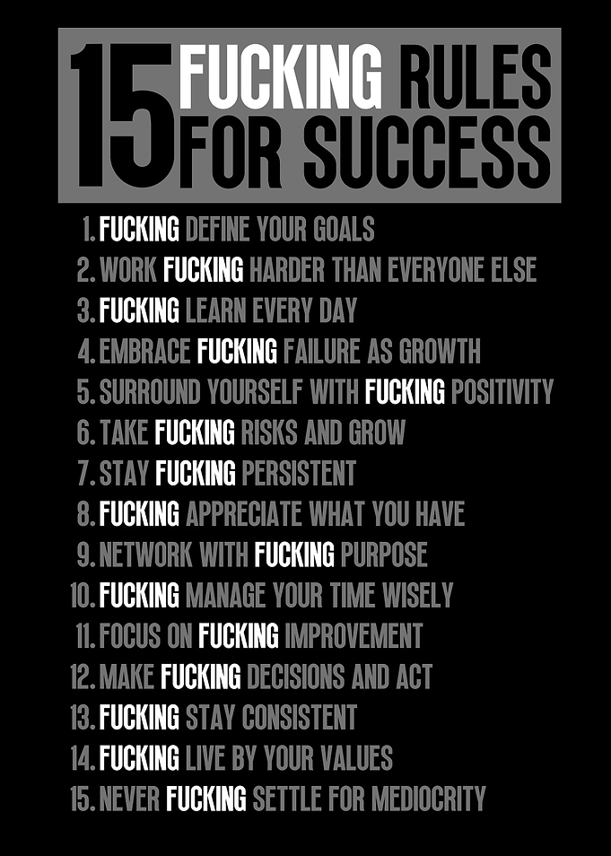 15 Rules For Success