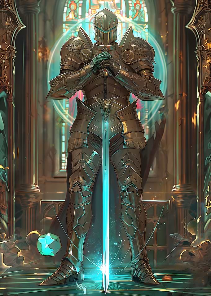 Stained Glass Guardian