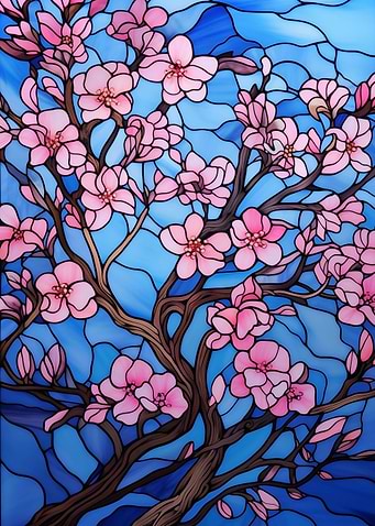 Japanese Sakura Bloom Art