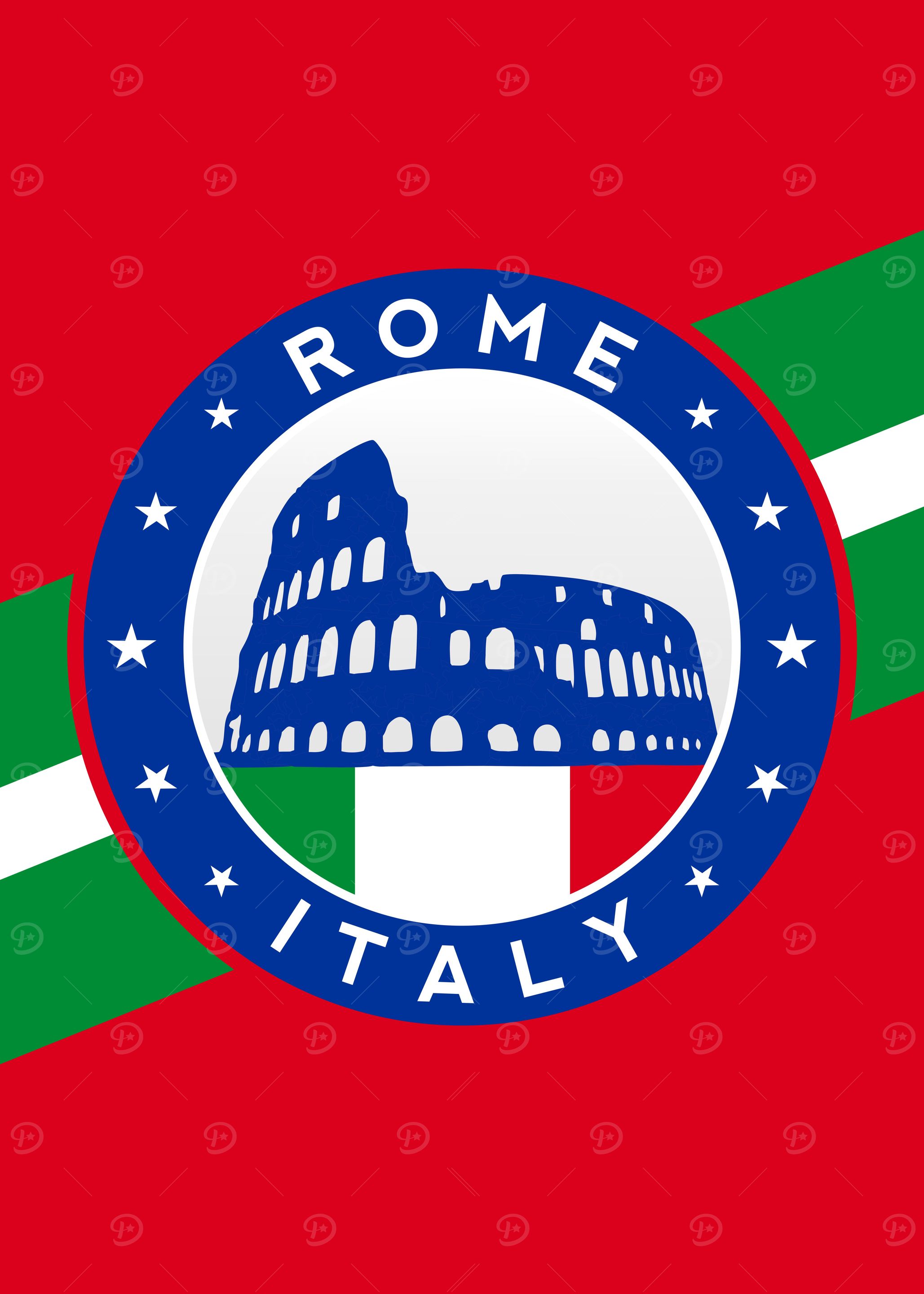 Italia Roma Poster