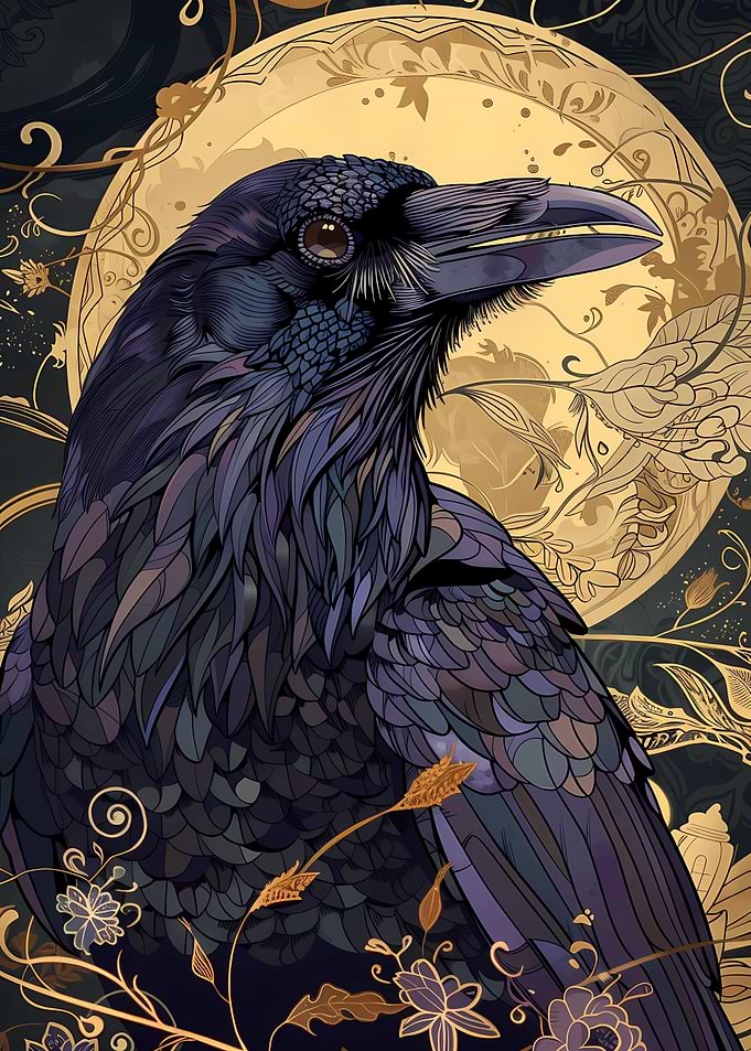 Art Nouveau Raven