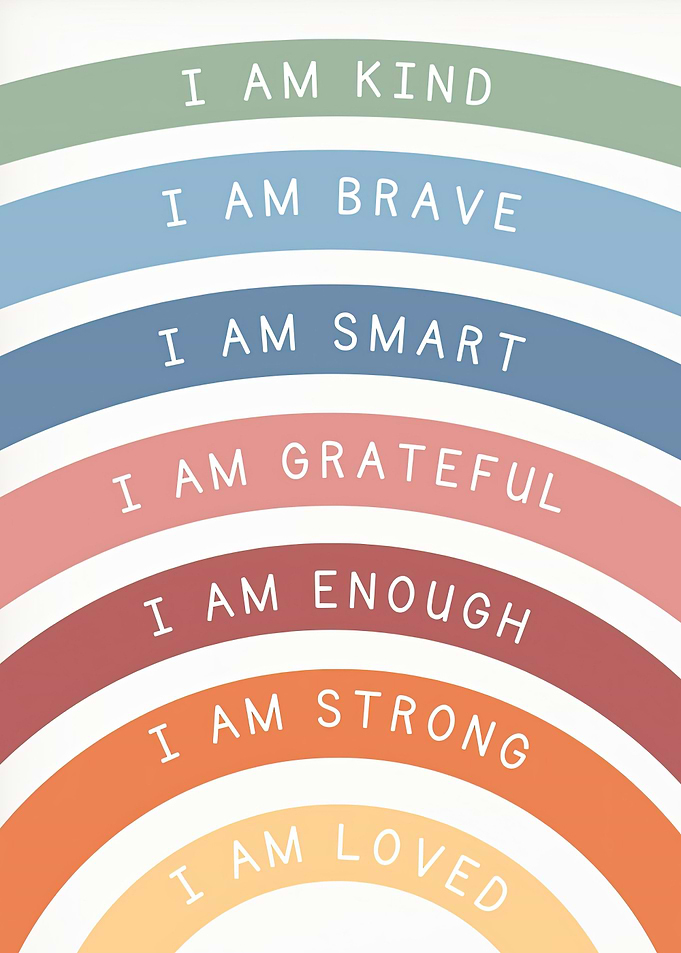 Rainbow Affirmations kids