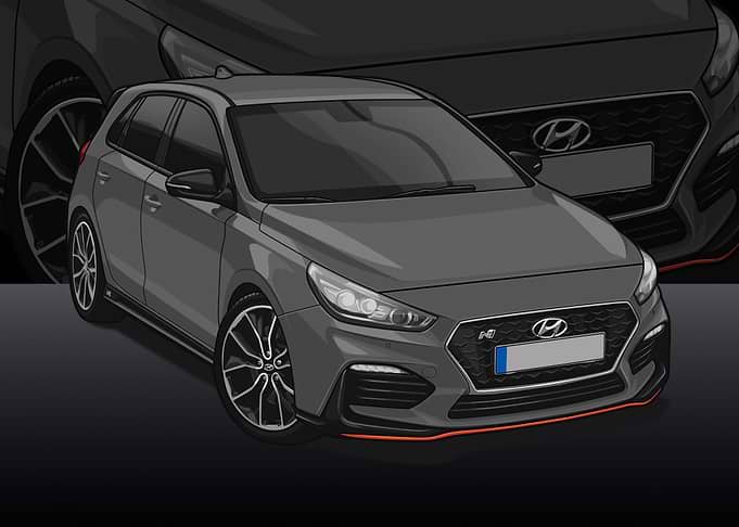 hyundai i30n grey