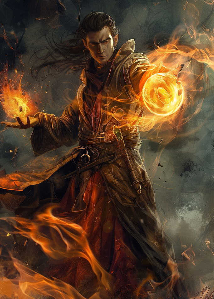 Fireball at the ready