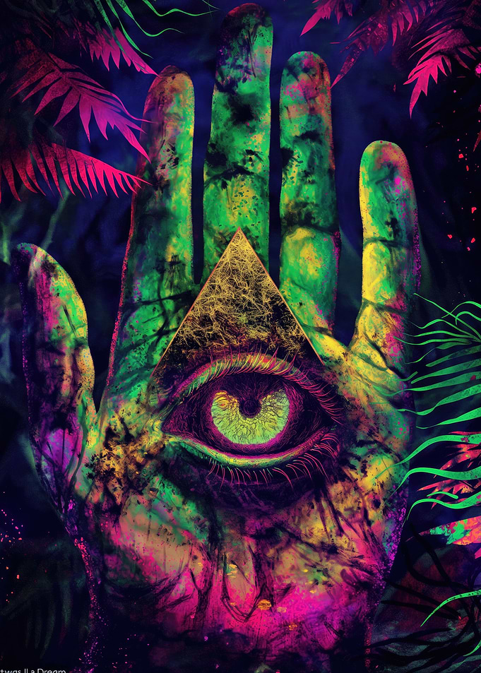 Psychedelic All Seeing Eye