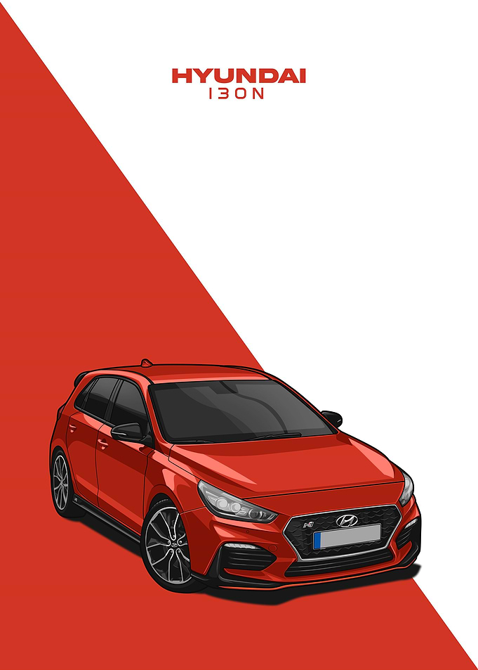 hyundai i30n red