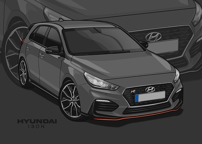 hyundai i30n grey