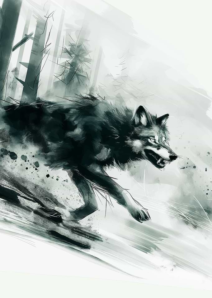 Moonlit Wolf