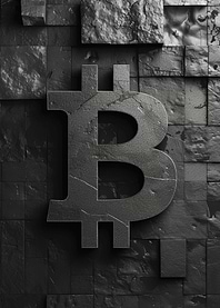 Abstract Bitcoin Logo
