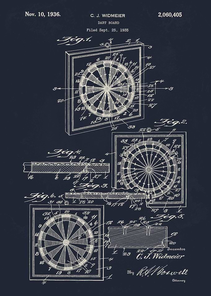 1936 Dart board