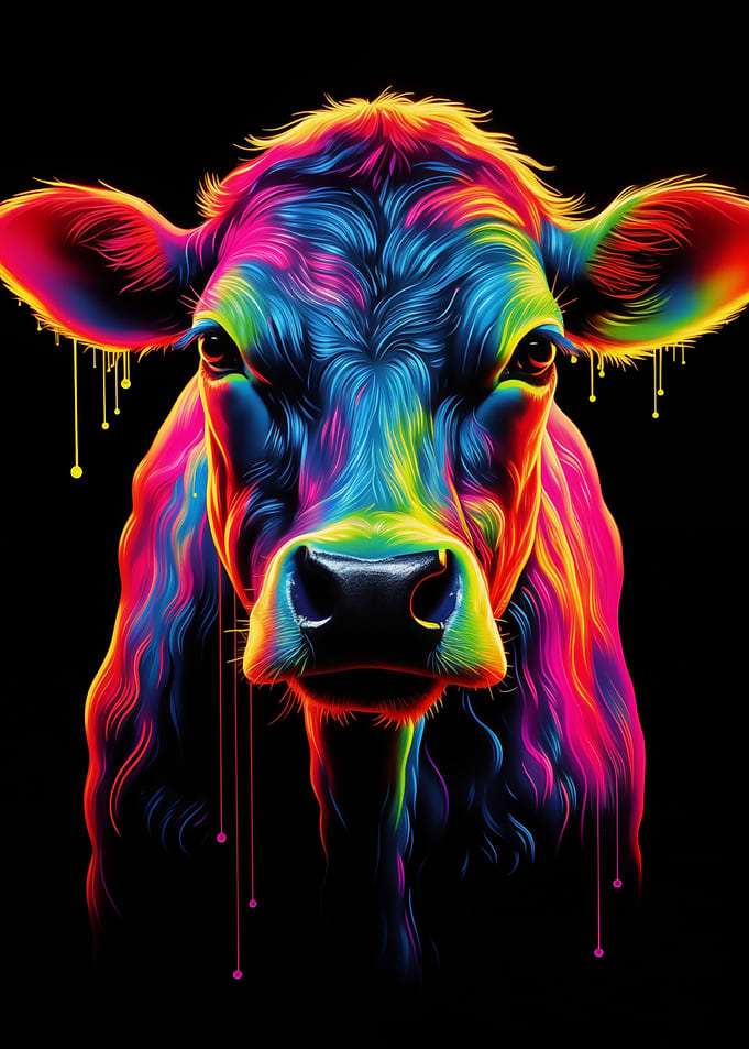 Neon Cow