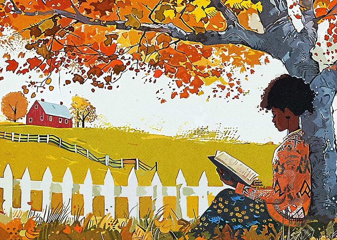 Reading Under Tree
